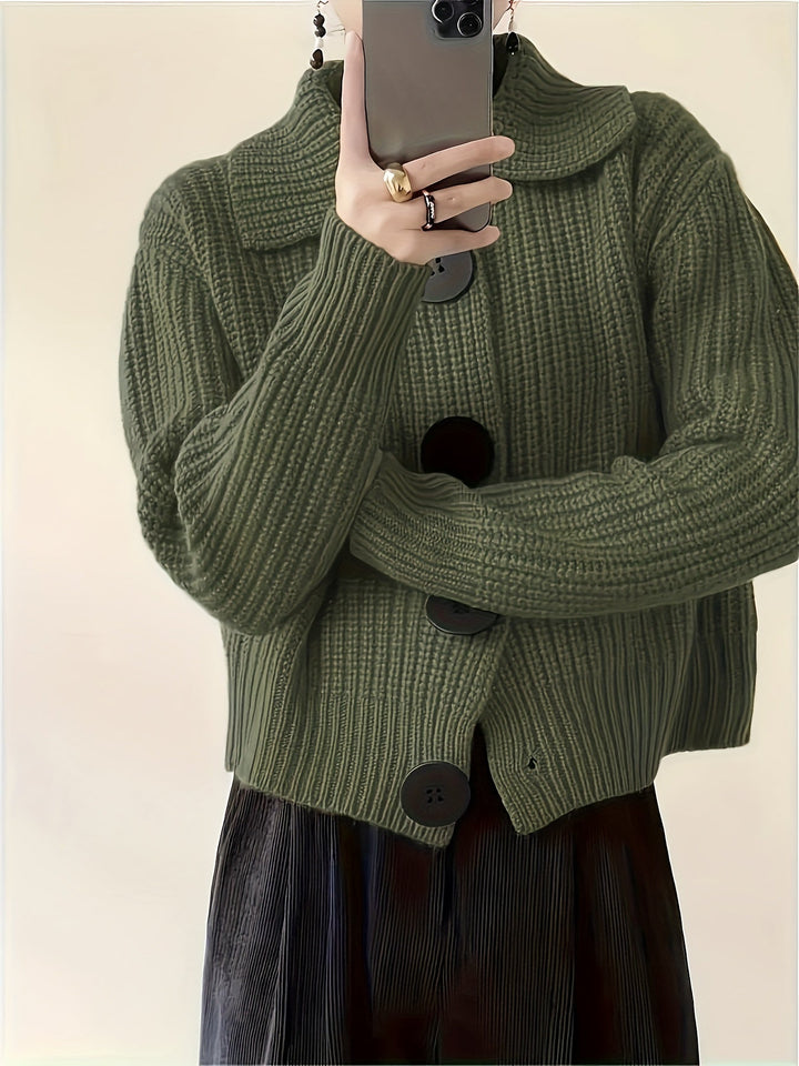 Eileen - Chunky Ribbed Cowl Sweater 6