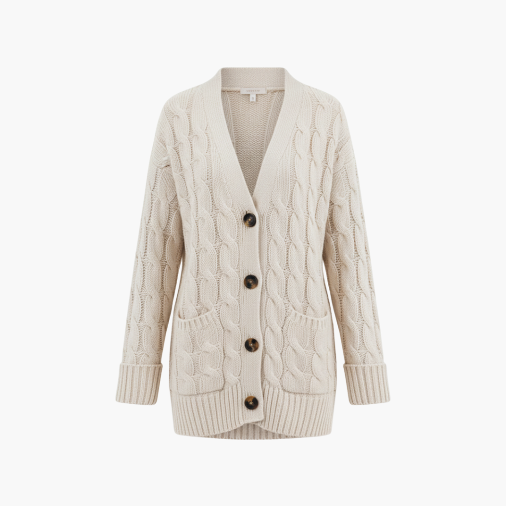 Eline - Cable Knit Women's Cardigan 6