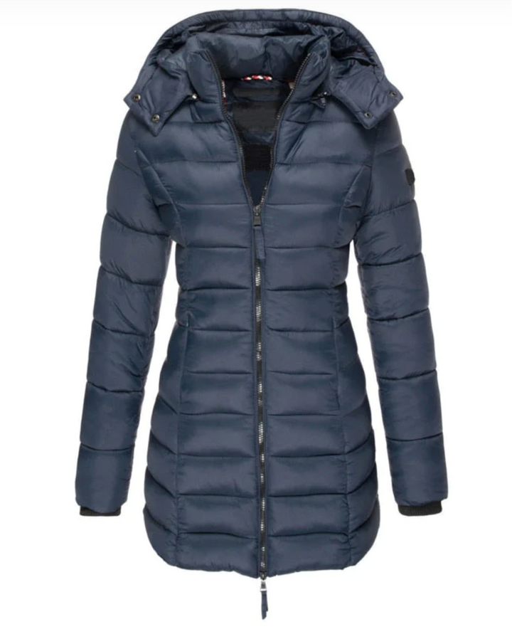Elisa - Cosy Hooded Down Fall Jacket 1