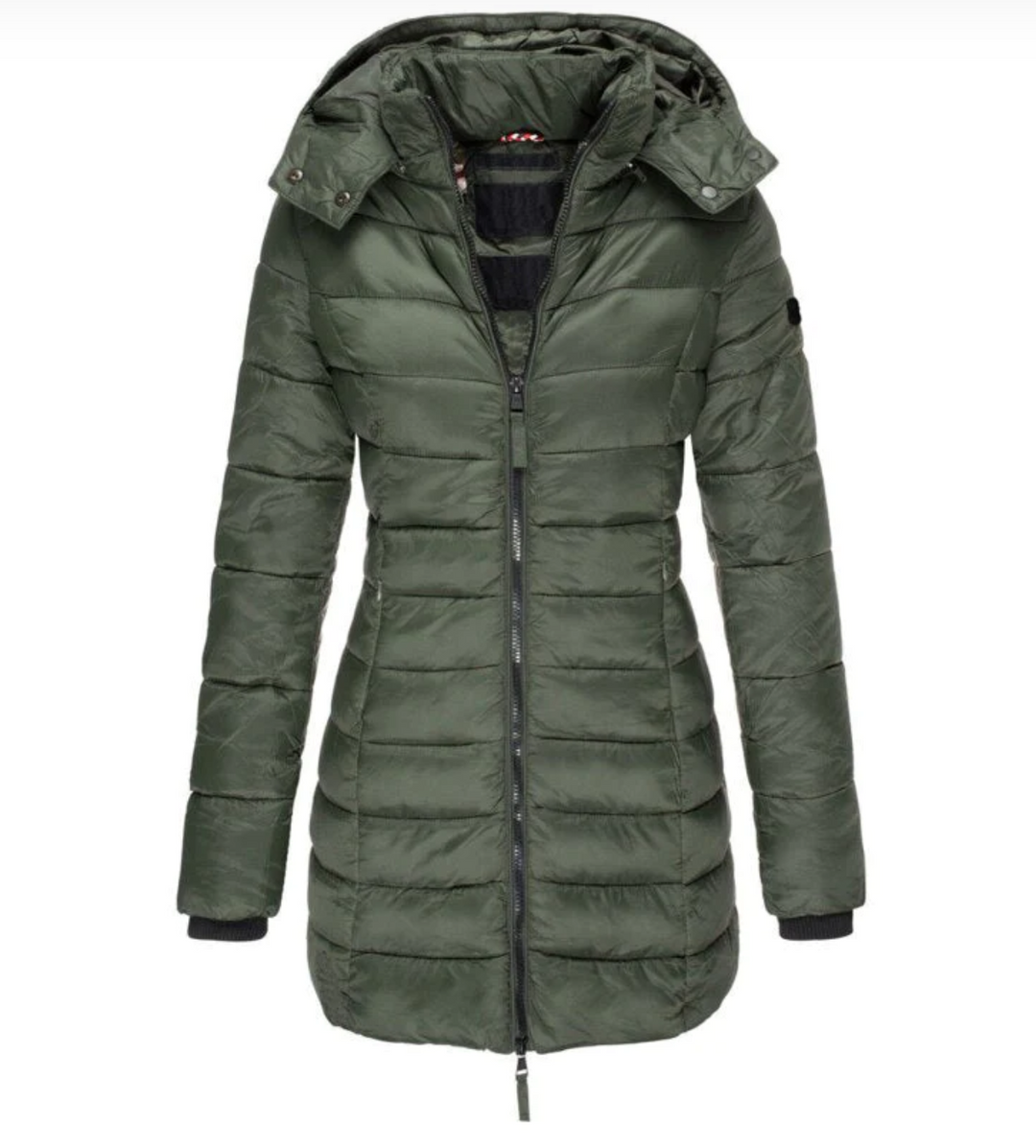 Elisa - Cosy Hooded Down Fall Jacket 4
