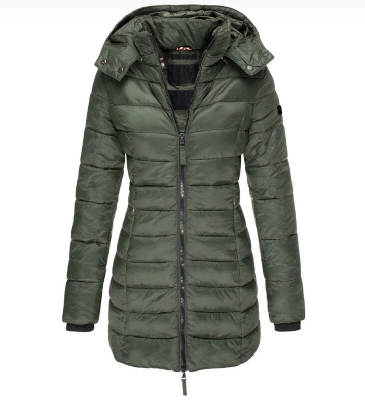 Elisa - Cosy Hooded Down Fall Jacket 4