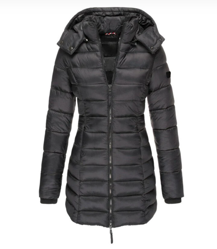 Elisa - Cosy Hooded Down Fall Jacket 5
