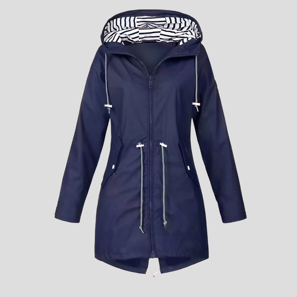 Elodie - Drawcord Hooded Raincoat 2