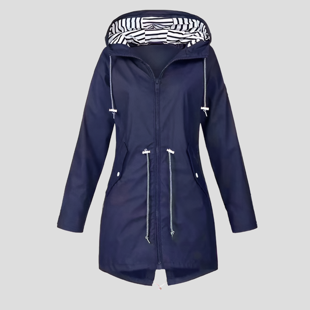 Elodie - Drawcord Hooded Raincoat 2
