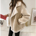 Elodie | Women's Suede Coat Winter Belted