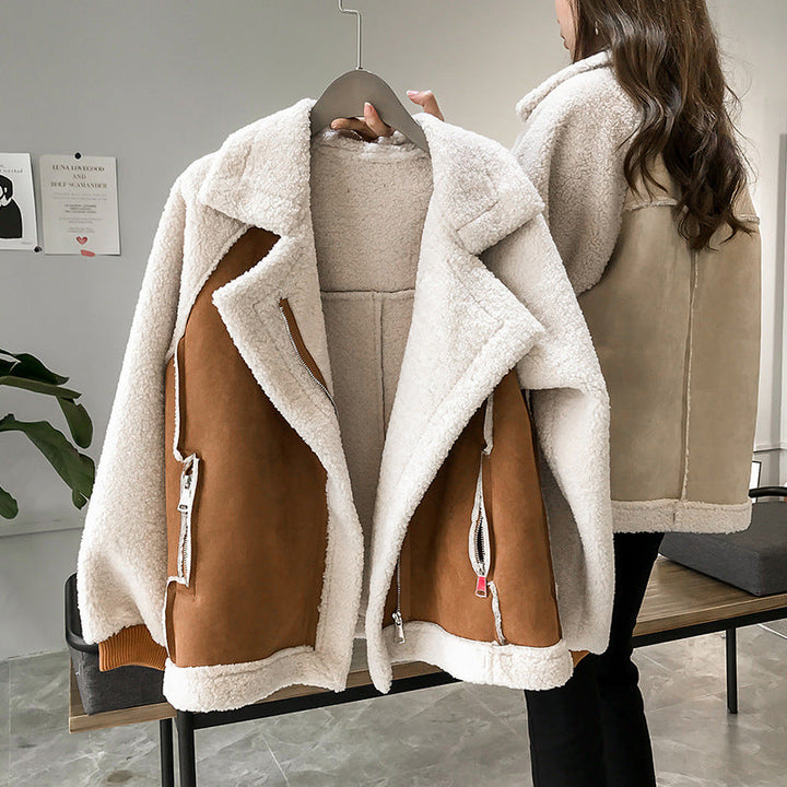 Elodie | Women's Suede Coat Winter Belted 2