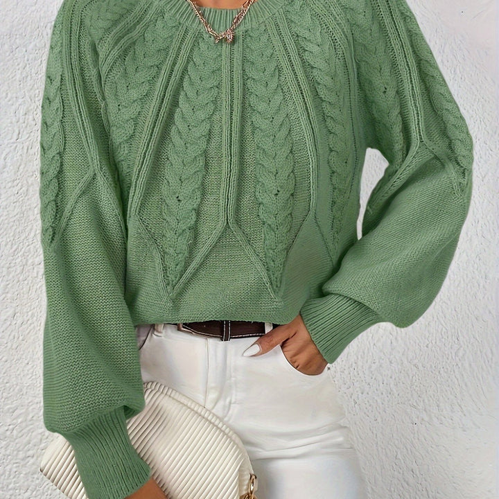Elsa Rae - Relaxed Cable Knit Sweater 1