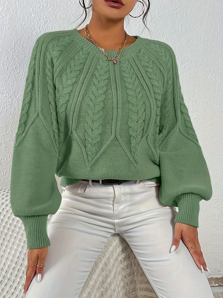 Elsa Rae - Relaxed Cable Knit Sweater 10