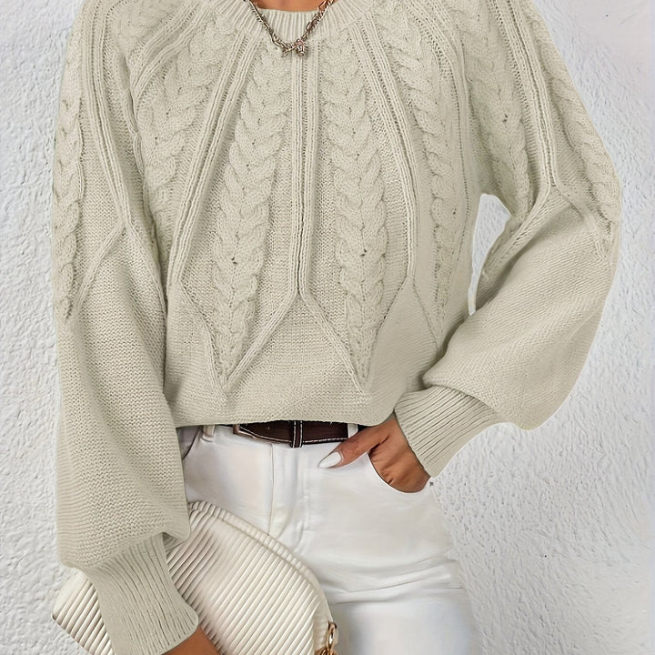 Elsa Rae - Relaxed Cable Knit Sweater 2