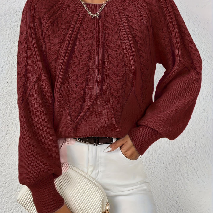 Elsa Rae - Relaxed Cable Knit Sweater 3