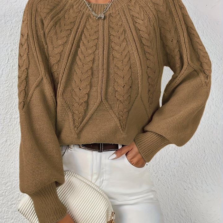 Elsa Rae - Relaxed Cable Knit Sweater 8