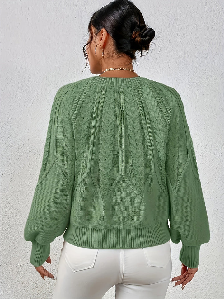 Elsa Rae - Relaxed Cable Knit Sweater 9