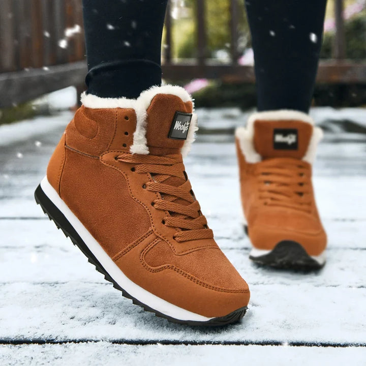 Elske | Women's Fur Lined High Top Winter Sneakers 9