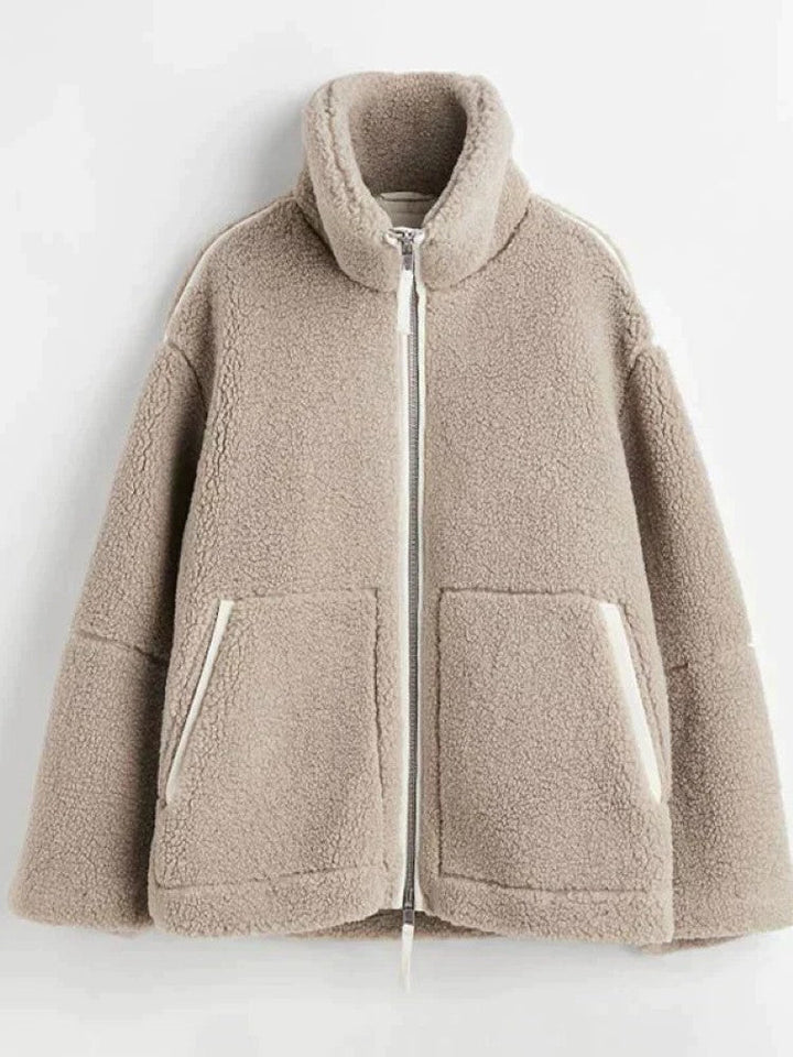 Elspeth | Women's Oversized Teddy Jacket Sherpa Fleece Coat 5