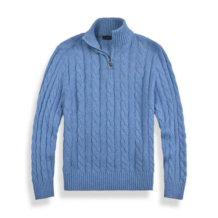 Emiel | Men's Cable Knit Half Zip Pullover Sweater 7