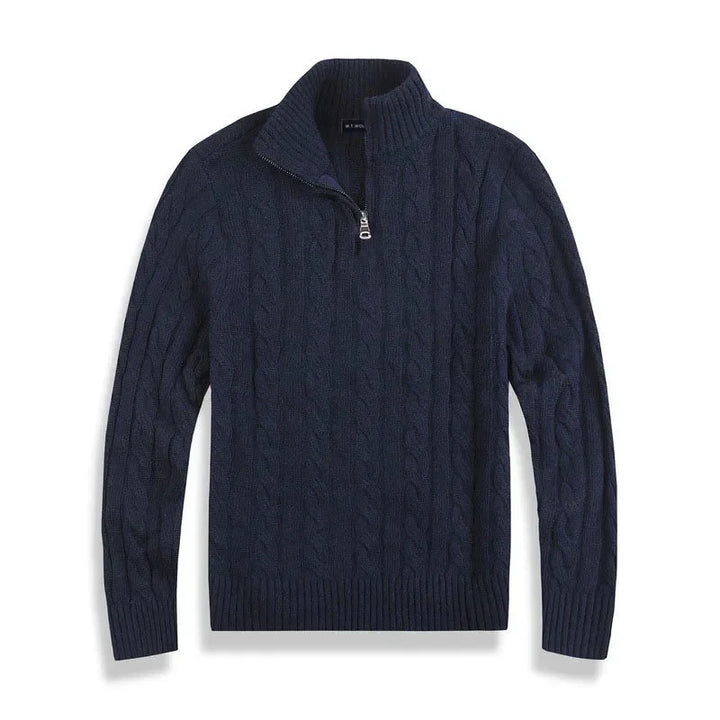 Emiel | Men's Cable Knit Half Zip Pullover Sweater 9