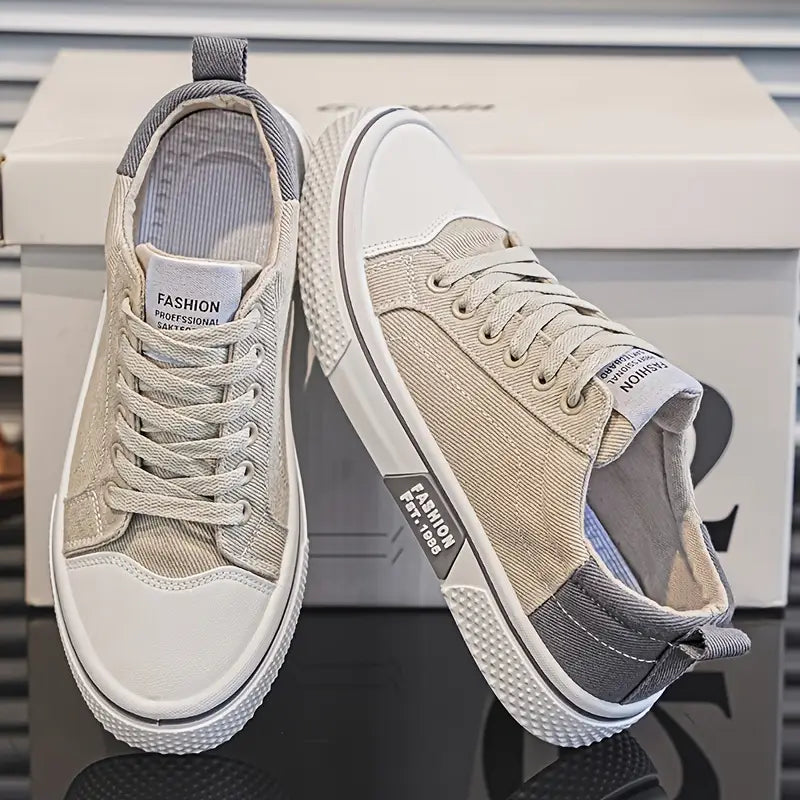 Emmett - Cushioned Lace Up Canvas Sneakers 2