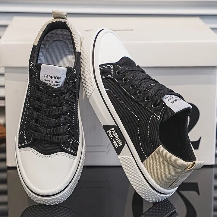 Emmett - Cushioned Lace Up Canvas Sneakers 3
