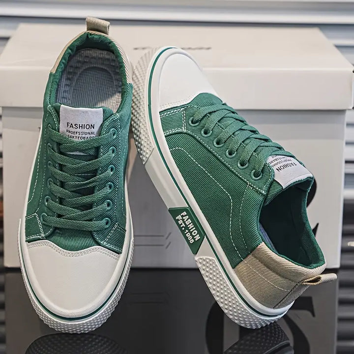 Emmett - Cushioned Lace Up Canvas Sneakers 4
