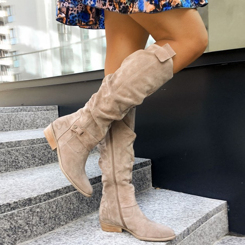 Enid | Women's Orthopedic Slouch Boots Knee High Flat Comfortable 1
