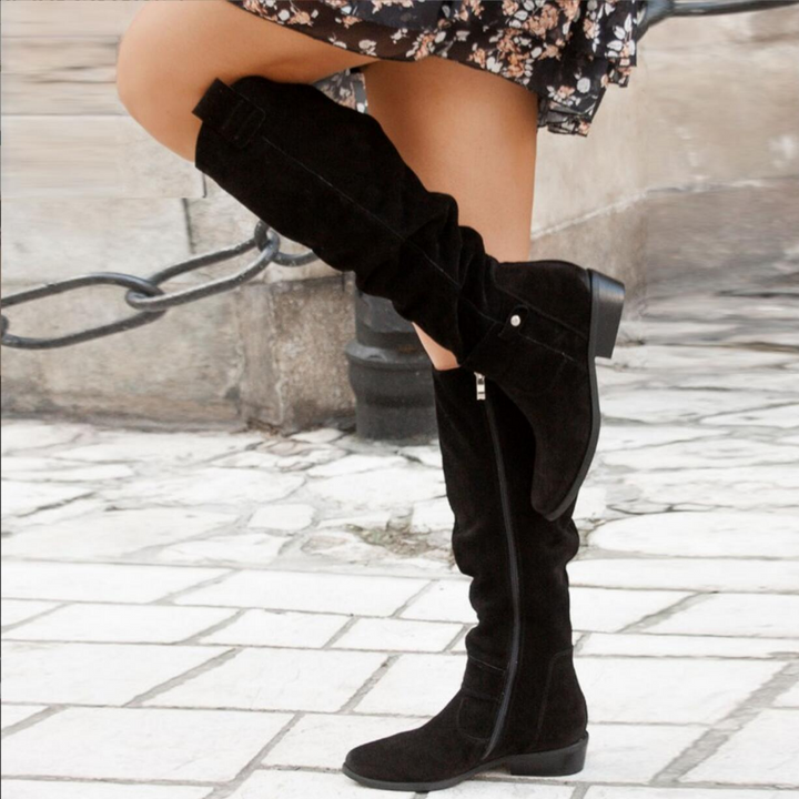 Enid | Women's Orthopedic Slouch Boots Knee High Flat Comfortable 2