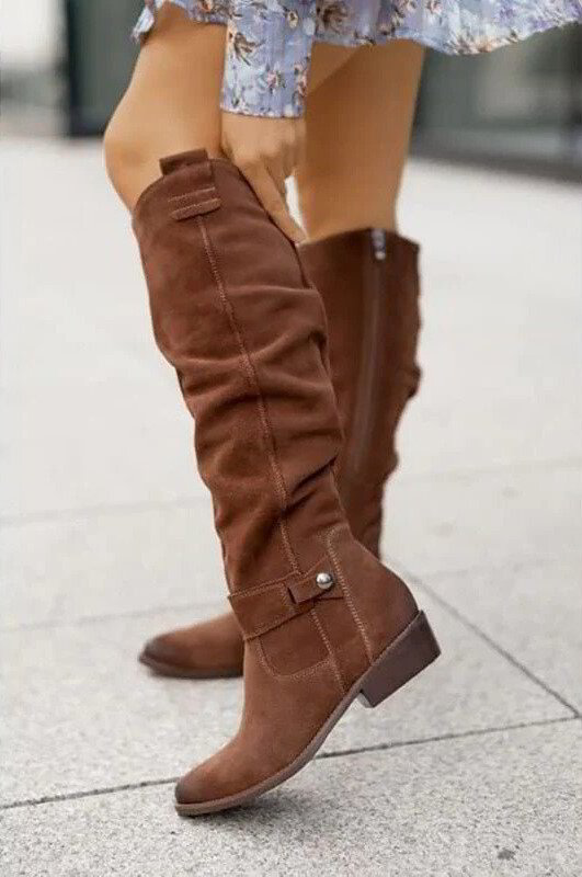Enid | Women's Orthopedic Slouch Boots Knee High Flat Comfortable 3