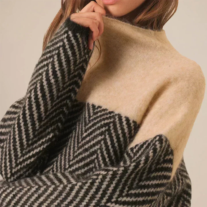 Esme - Herringbone Turtleneck Sweater 5