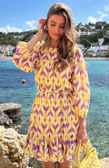 Eve |  Linen Dress with Puffed Sleeves