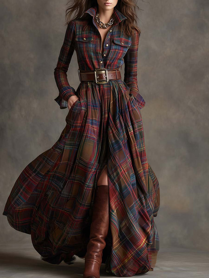 EVELYN - CLASSIC BUTTON SHIRT FALL DRESS 1