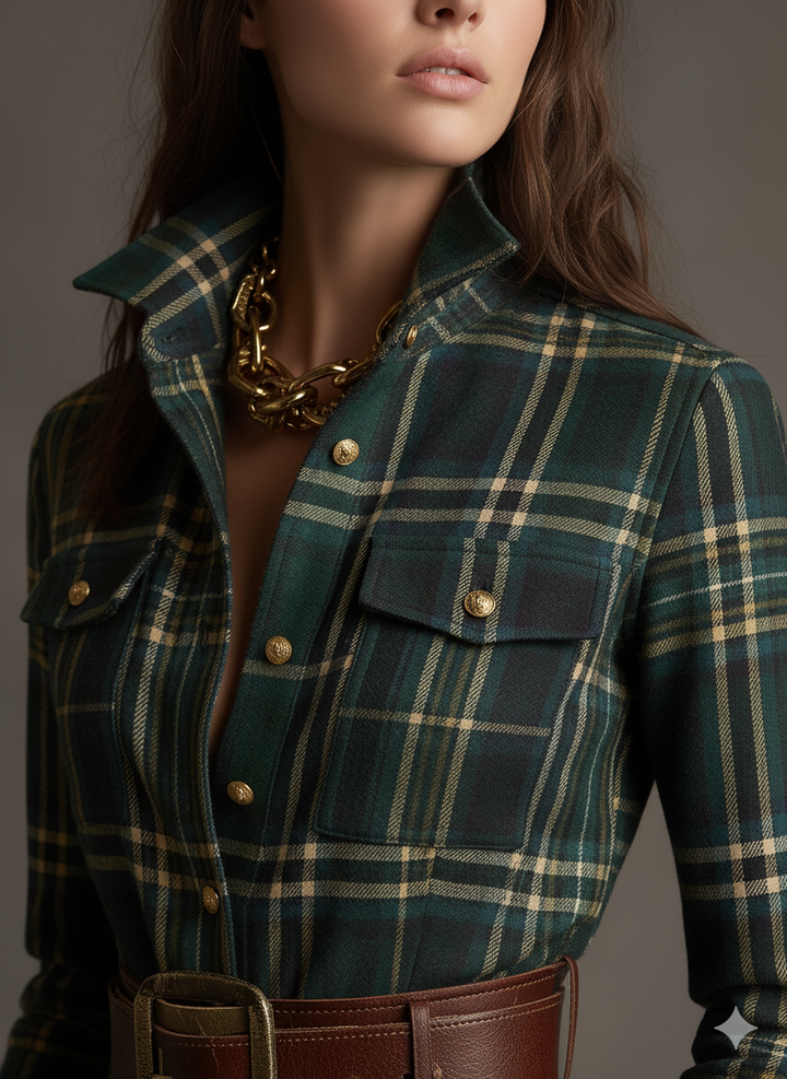 EVELYN - CLASSIC BUTTON SHIRT FALL DRESS 10