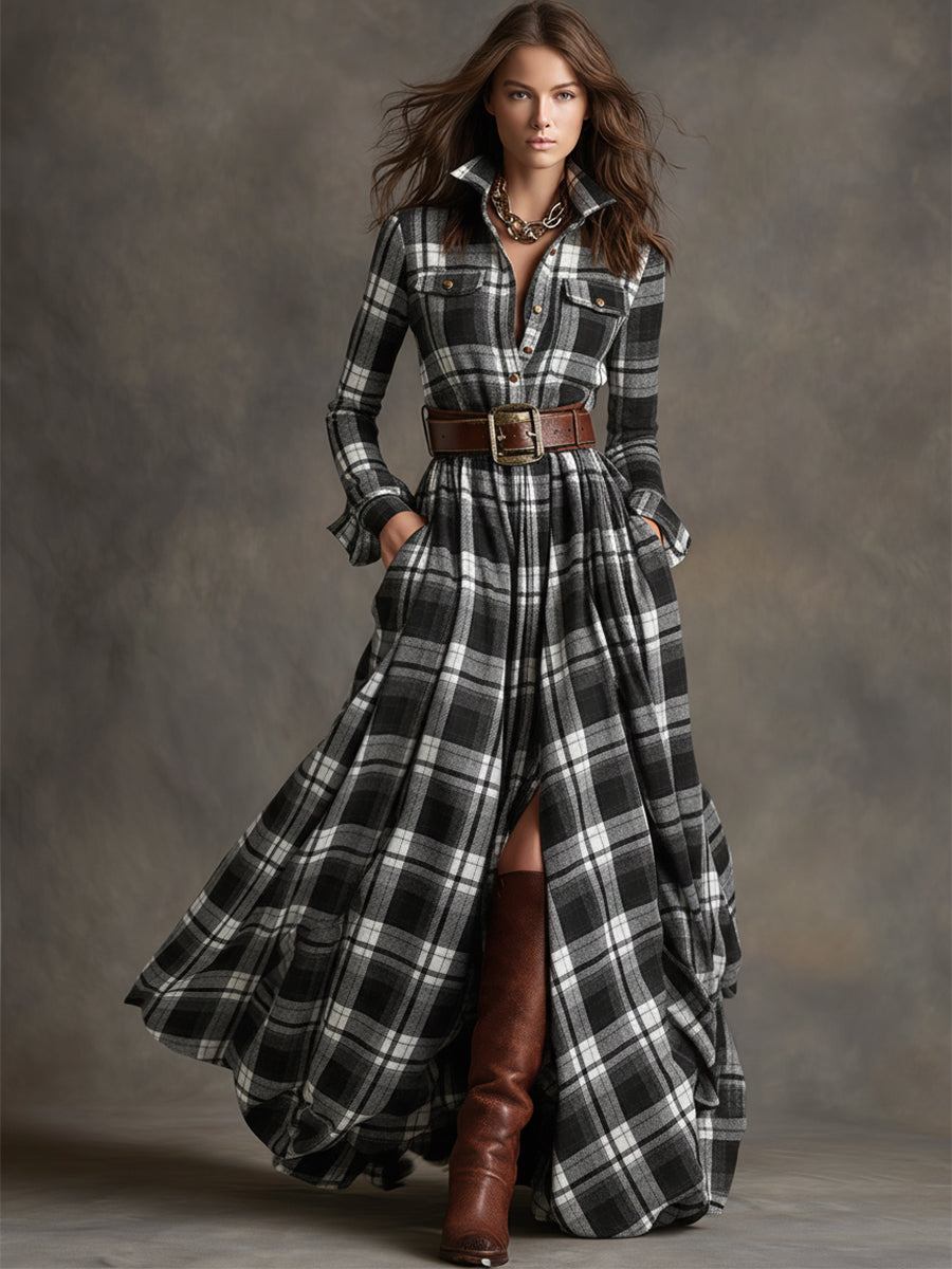 EVELYN - CLASSIC BUTTON SHIRT FALL DRESS 11
