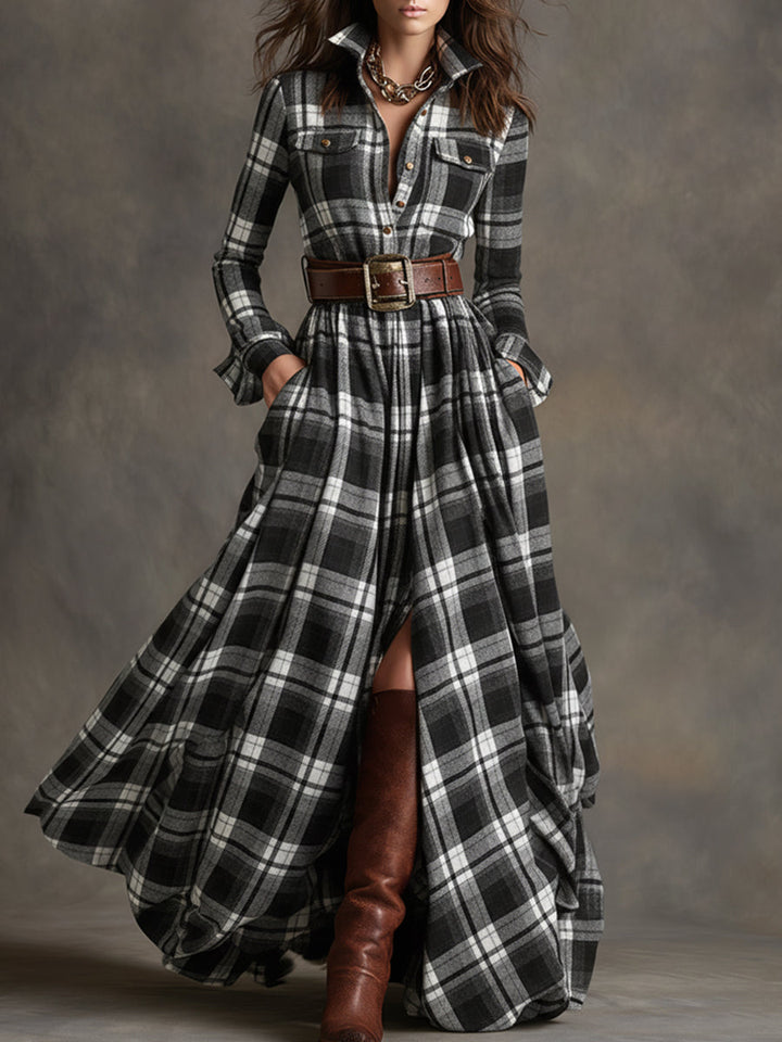 EVELYN - CLASSIC BUTTON SHIRT FALL DRESS 5