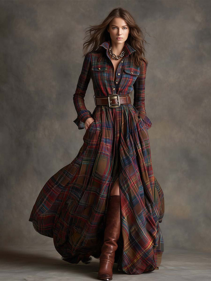 EVELYN - CLASSIC BUTTON SHIRT FALL DRESS 6