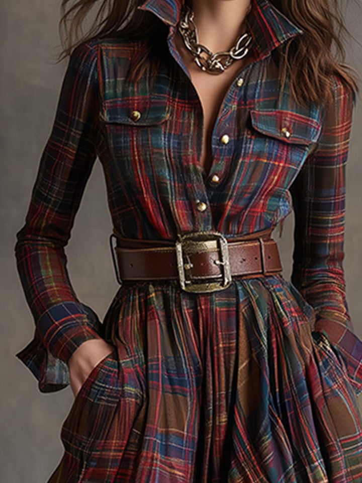 EVELYN - CLASSIC BUTTON SHIRT FALL DRESS 7