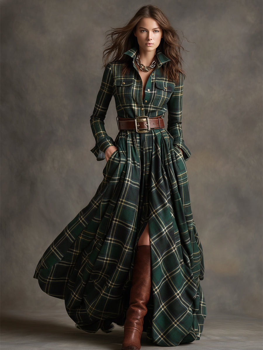EVELYN - CLASSIC BUTTON SHIRT FALL DRESS 9