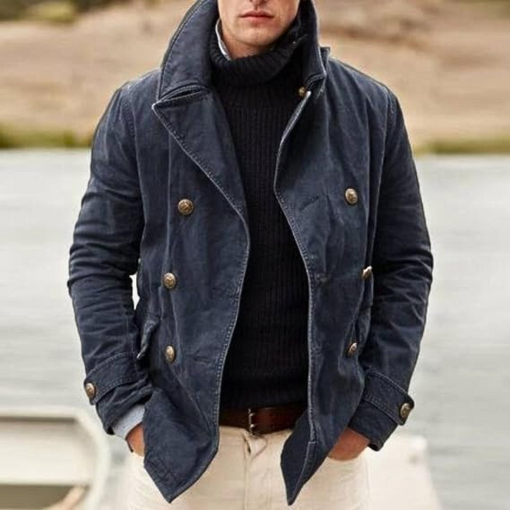Evert | Men's Pea Coat Double Breasted Casual Jacket 1
