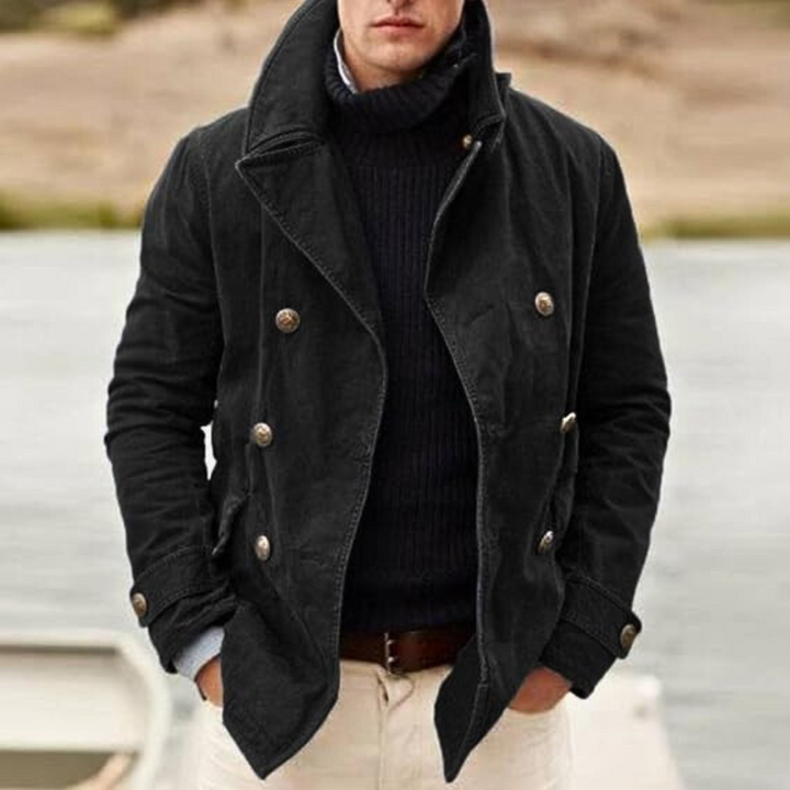 Evert | Men's Pea Coat Double Breasted Casual Jacket 2