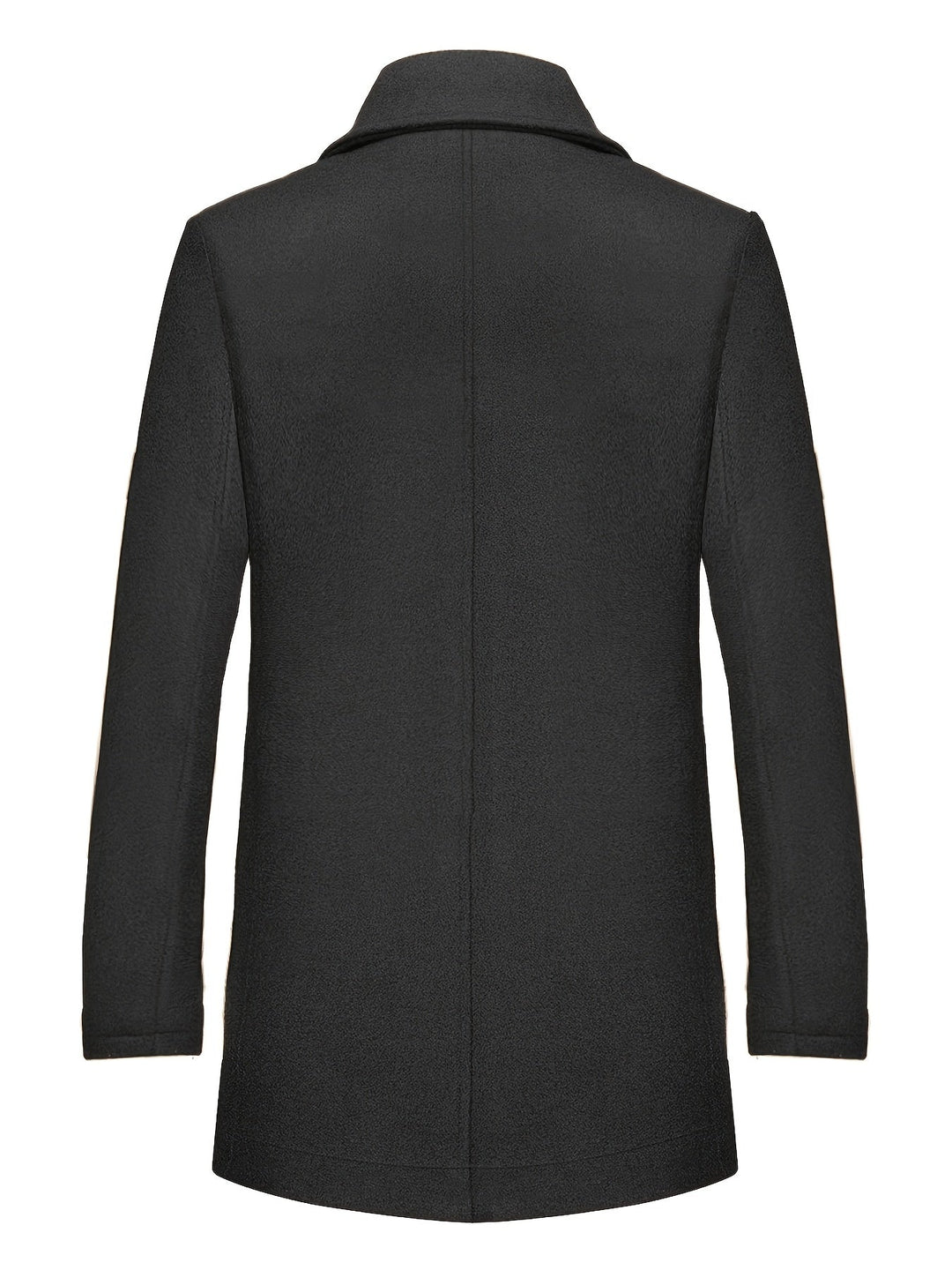 Men's Single Breasted Overcoat – Detail View