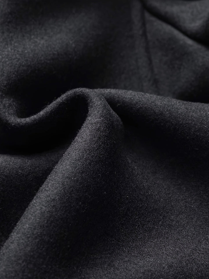 Men's Single Breasted Overcoat – Detail View