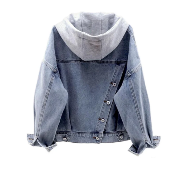 Faye - Oversized Hooded Denim Jacket 2