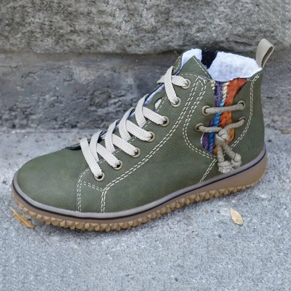Fieke | Women's Lace Up High Top Winter Sneakers 1