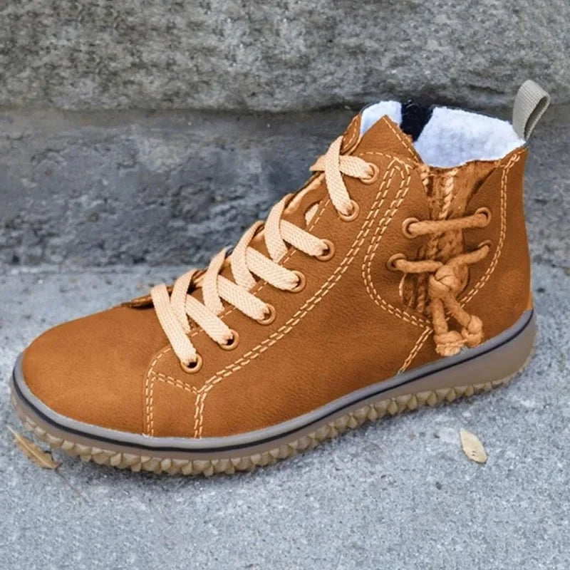 Fieke | Women's Lace Up High Top Winter Sneakers 6