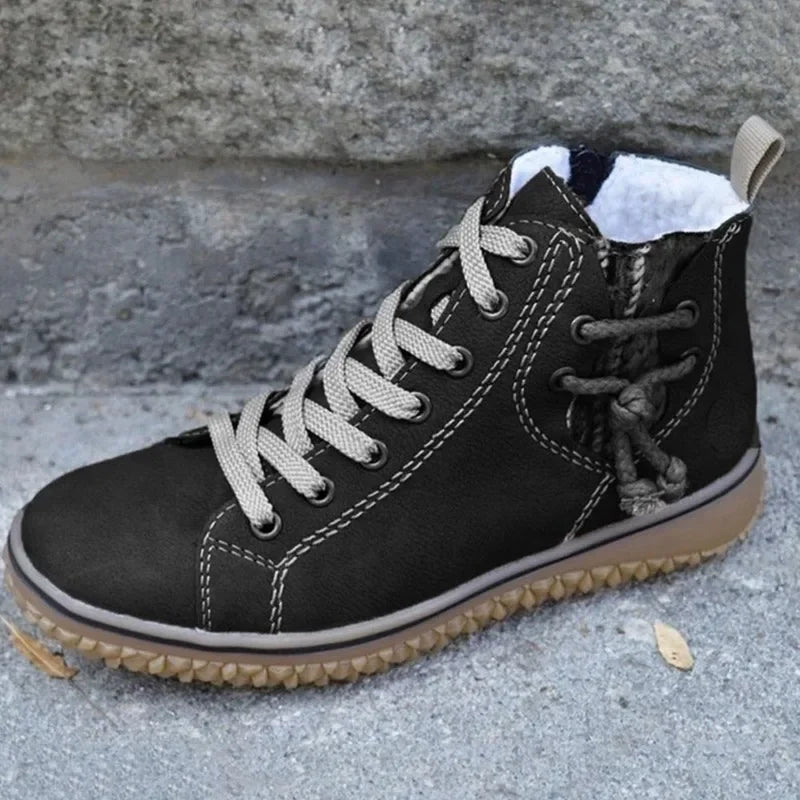 Fieke | Women's Lace Up High Top Winter Sneakers 8