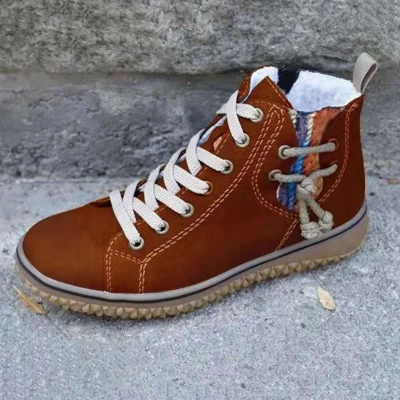 Fieke | Women's Lace Up High Top Winter Sneakers 9