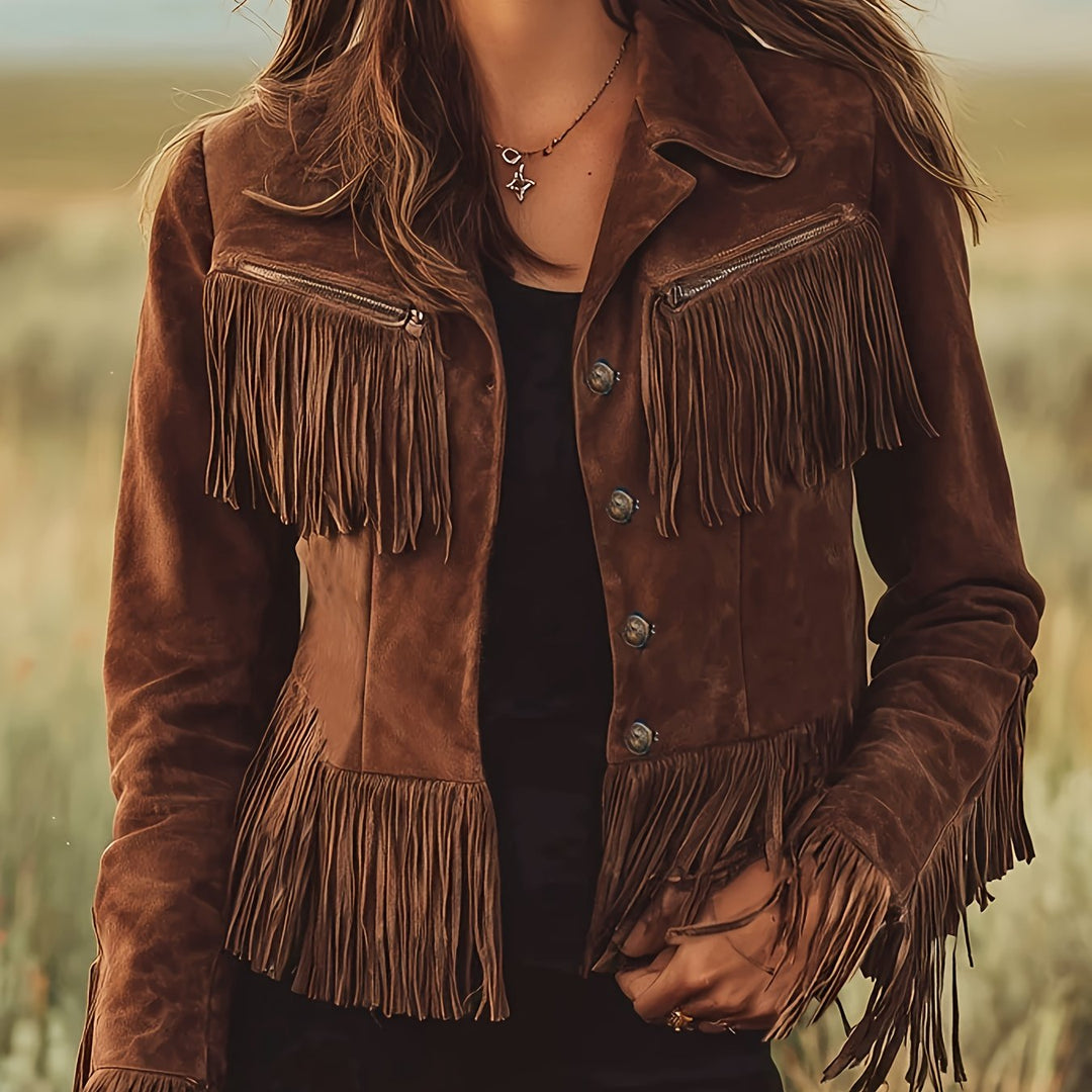Floor | Women's Suede Fringe Western Jacket 1