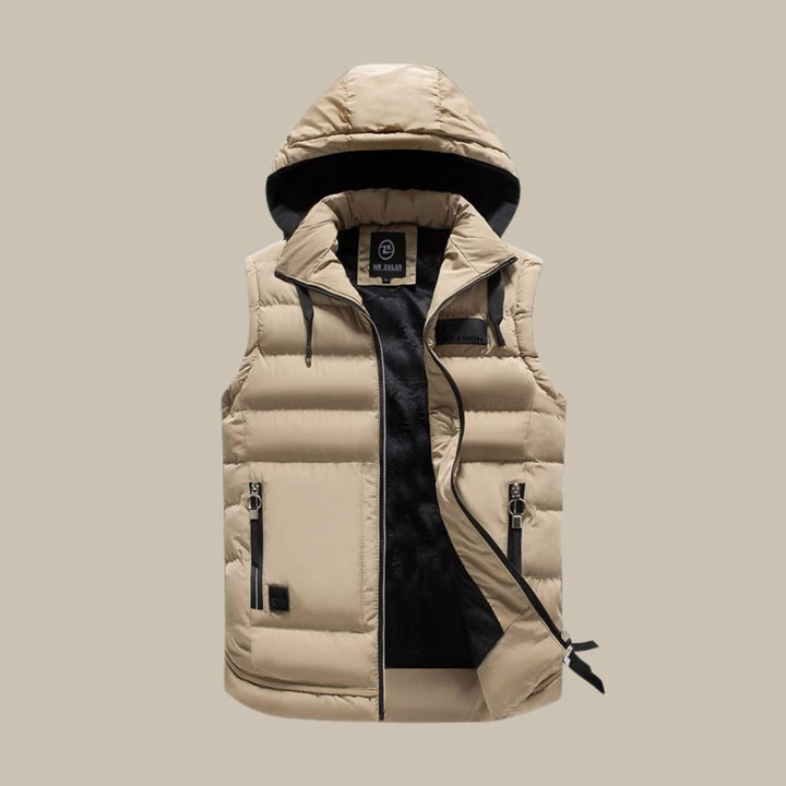 Freek | Men's Puffer Vest Hooded Quilted Winter 3