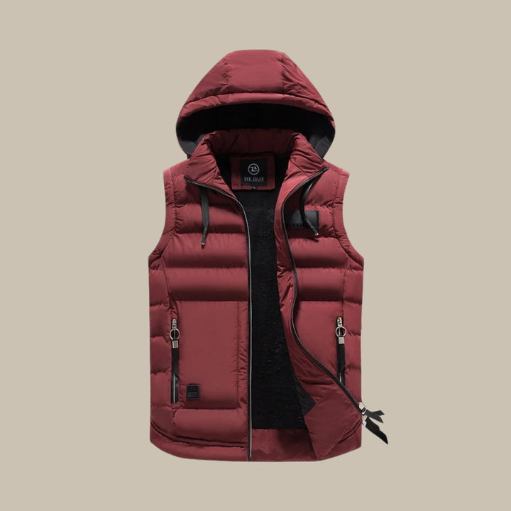 Freek | Men's Puffer Vest Hooded Quilted Winter 4