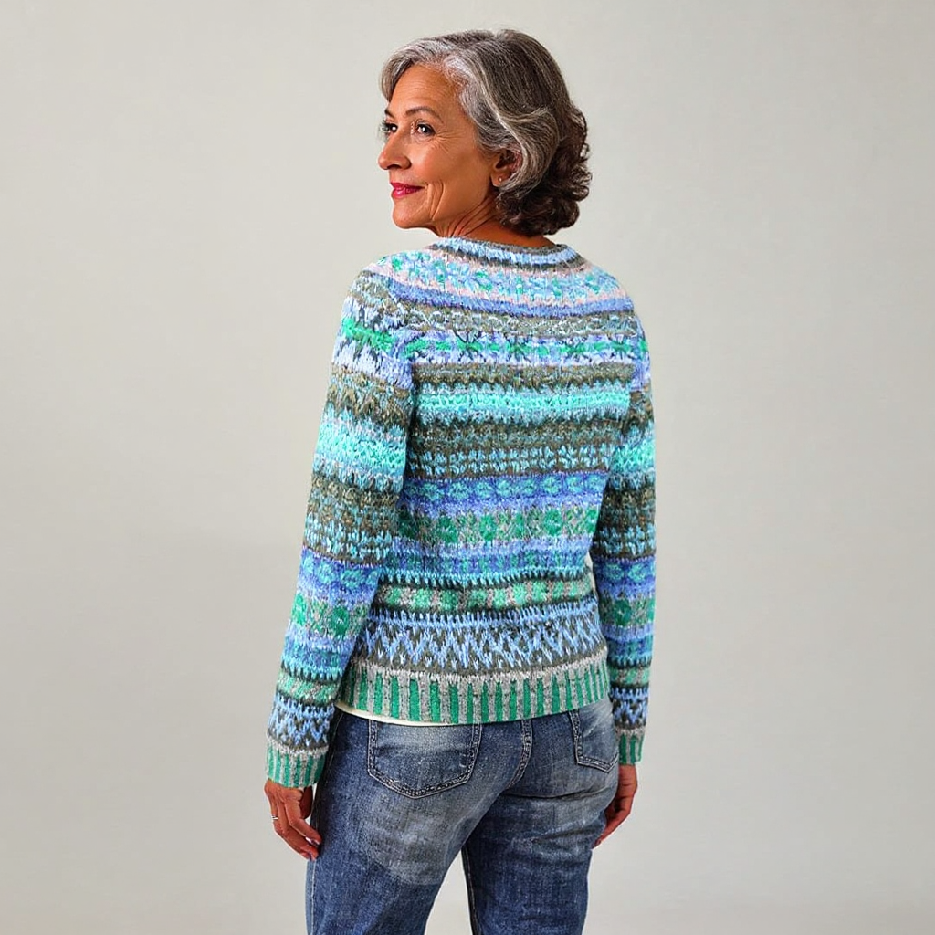 Freya - Icelandic Fair Isle Knit Sweater 3