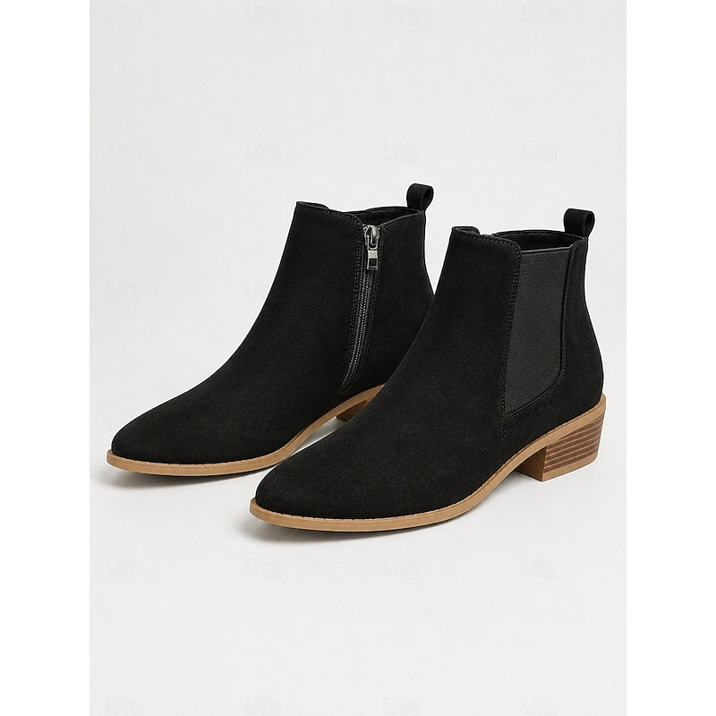 Froukje | Women's Suede Chelsea Ankle Boots 3