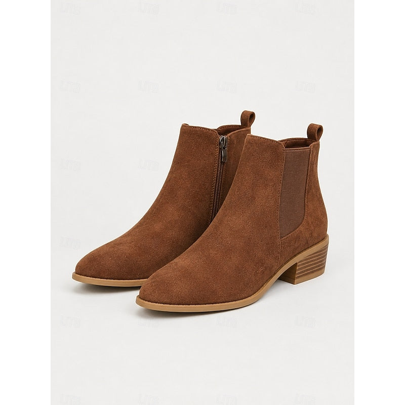 Froukje | Women's Suede Chelsea Ankle Boots 4